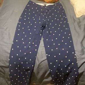 J. Crew petite silk polka dot dress pant
